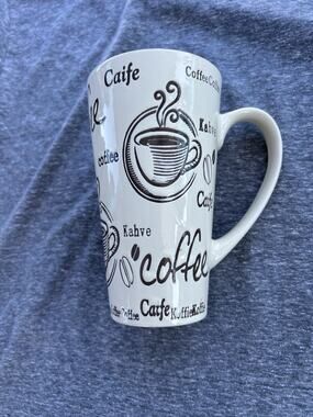 Studio Nova Coffee Words Themed Latte Mug 12oz